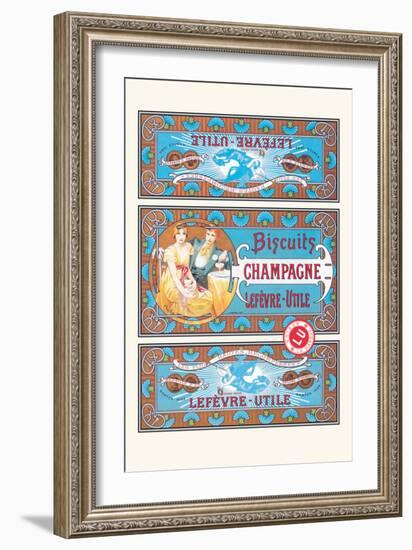 Biscuits Champagne-Alphonse Mucha-Framed Art Print