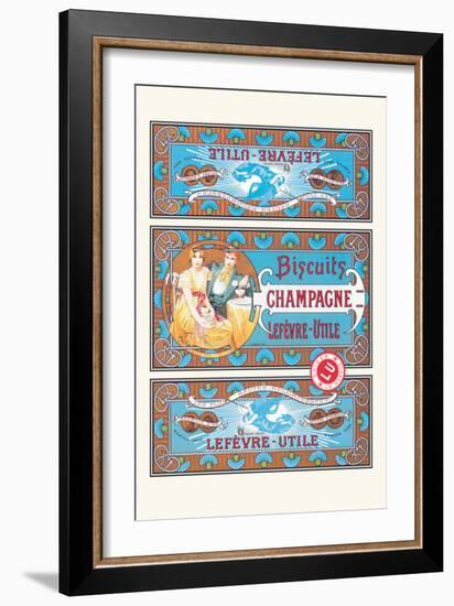 Biscuits Champagne-Alphonse Mucha-Framed Art Print