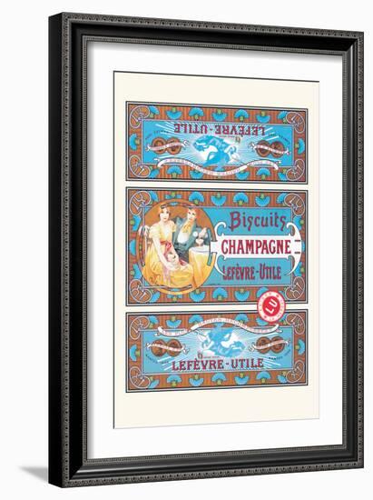 Biscuits Champagne-Alphonse Mucha-Framed Art Print