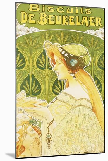 Biscuits de Beukelaer, 1900-Privat Livemont-Mounted Giclee Print