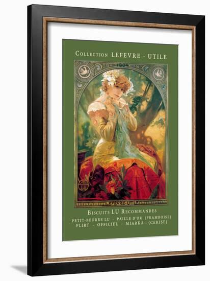 Biscuits Lu Recommandes-Alphonse Mucha-Framed Art Print