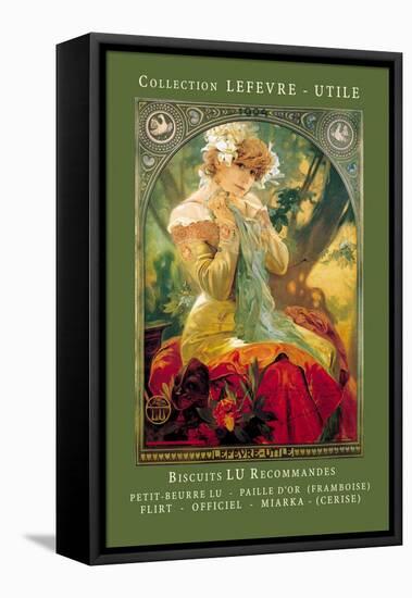 Biscuits Lu Recommandes-Alphonse Mucha-Framed Stretched Canvas