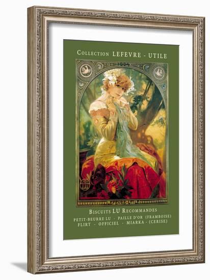 Biscuits Lu Recommandes-Alphonse Mucha-Framed Art Print