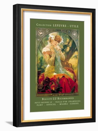 Biscuits Lu Recommandes-Alphonse Mucha-Framed Art Print