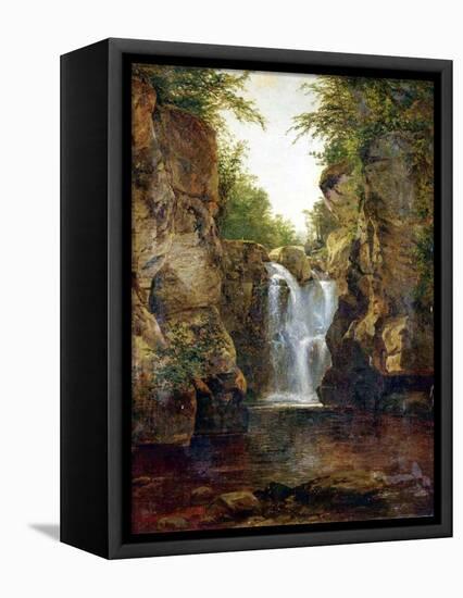 Bish Bash Falls, 1855-60-John Frederick Kensett-Framed Premier Image Canvas