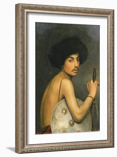 Bisharin Warrior, 1872-Jean Leon Gerome-Framed Giclee Print