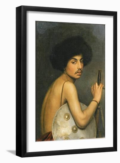 Bisharin Warrior, 1872-Jean Leon Gerome-Framed Giclee Print