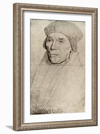 'Bishop Fisher', (1909)-Hans Holbein the Younger-Framed Giclee Print