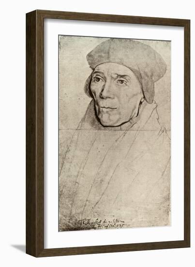 'Bishop Fisher', (1909)-Hans Holbein the Younger-Framed Giclee Print