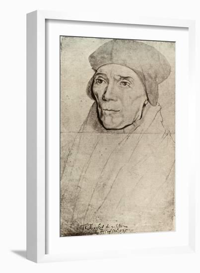 'Bishop Fisher', (1909)-Hans Holbein the Younger-Framed Giclee Print