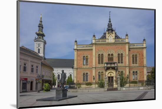 Bishop's Palace, Zmaj statue and Orthodox Cathedral, Novi Sad, Vojvodina, Serbia, Europe-Rolf Richardson-Mounted Photographic Print