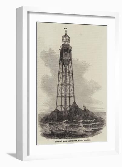 Bishops' Rock Lighthouse-null-Framed Giclee Print
