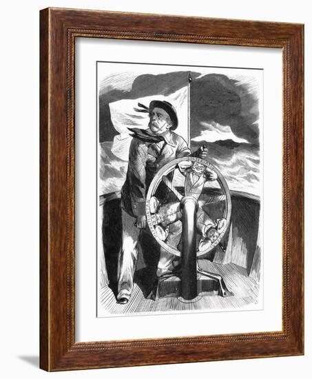 Bismarck as Sailor, 1879-null-Framed Art Print