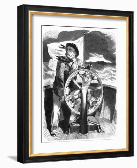 Bismarck as Sailor, 1879-null-Framed Art Print