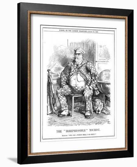 Bismarck as Tourist, 1885-null-Framed Art Print