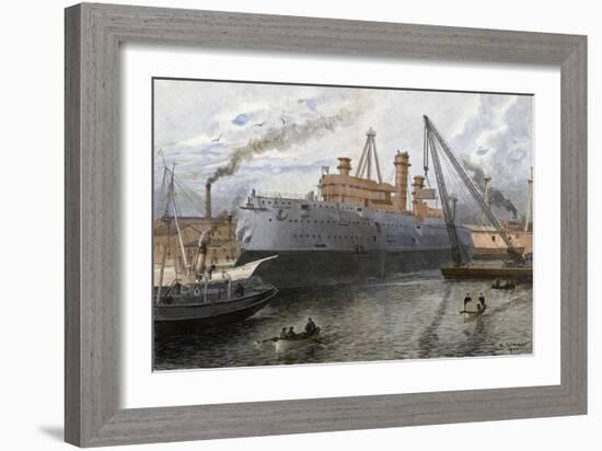 'Bismarck' Construction-E Limmer-Framed Art Print