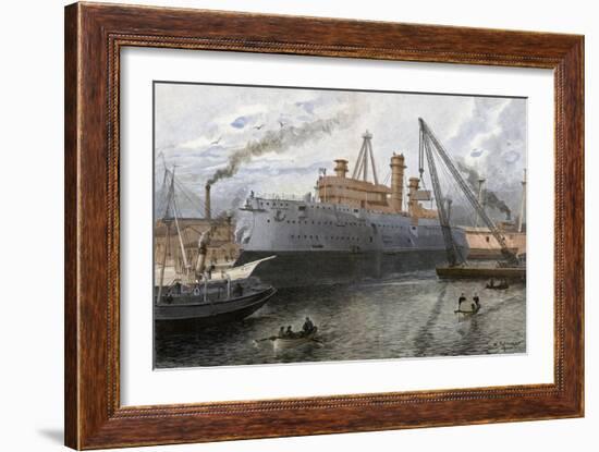 'Bismarck' Construction-E Limmer-Framed Art Print