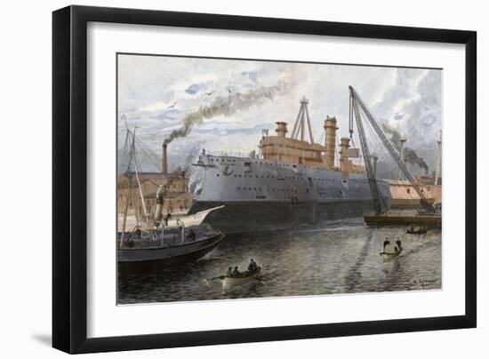 'Bismarck' Construction-E Limmer-Framed Art Print