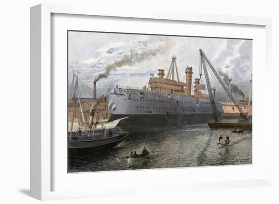 'Bismarck' Construction-E Limmer-Framed Art Print