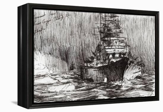 Bismarck, Off Greenland, 2005-Vincent Alexander Booth-Framed Premier Image Canvas