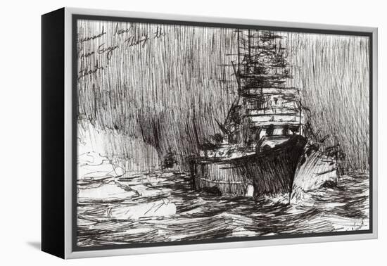 Bismarck, Off Greenland, 2005-Vincent Alexander Booth-Framed Premier Image Canvas