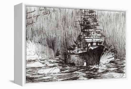 Bismarck, Off Greenland, 2005-Vincent Alexander Booth-Framed Premier Image Canvas