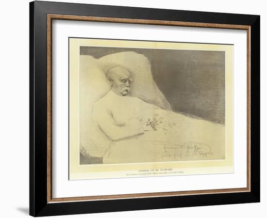 Bismarck on His Death Bed-null-Framed Giclee Print