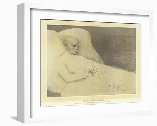 Bismarck on His Death Bed-null-Framed Giclee Print