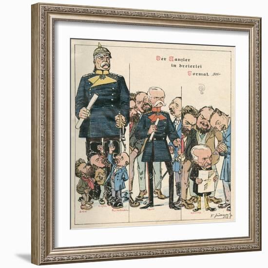 Bismarck Vs Chancellers-Franz Juttner-Framed Art Print