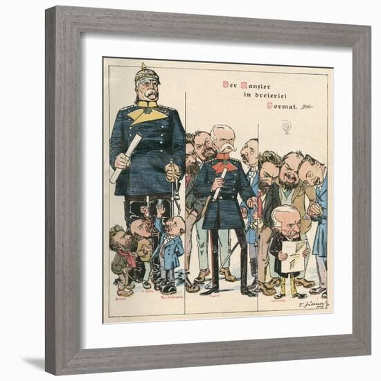 Bismarck Vs Chancellers-Franz Juttner-Framed Art Print