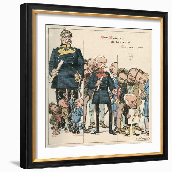 Bismarck Vs Chancellers-Franz Juttner-Framed Art Print