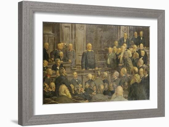 Bismarcks Letzte Reichstagsrede Am 6 Februar 1888-Ernst Henseler-Framed Giclee Print