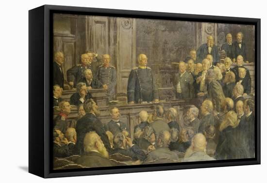 Bismarcks Letzte Reichstagsrede Am 6 Februar 1888-Ernst Henseler-Framed Premier Image Canvas