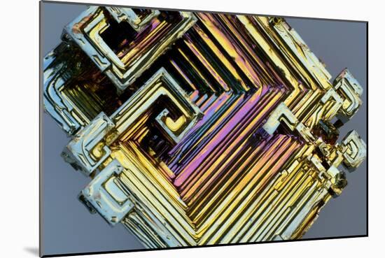 Bismuth Crystal-Lawrence Lawry-Mounted Photographic Print