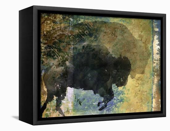 Bison 1-Sokol-Hohne-Framed Stretched Canvas