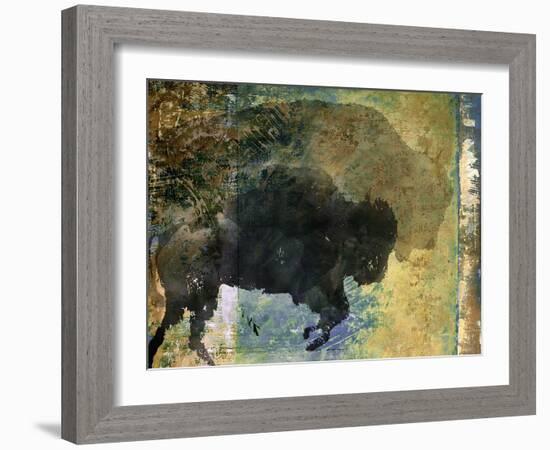 Bison 1-Sokol-Hohne-Framed Art Print