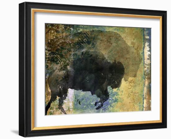 Bison 1-Sokol-Hohne-Framed Art Print