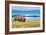 Bison and Lake-Lantern Press-Framed Art Print