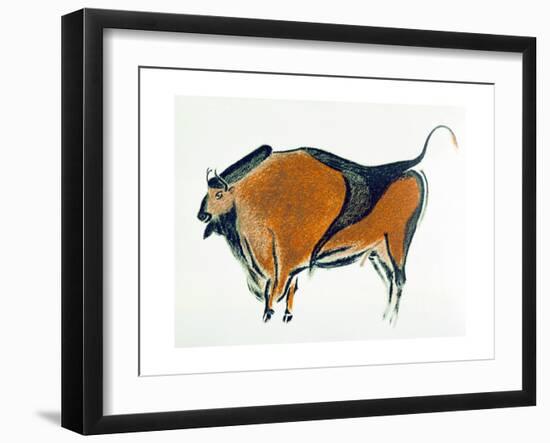 Bison, Copy of a Palaeolithic Cave Painting at Altamira, Northern Spain, 1913-null-Framed Giclee Print
