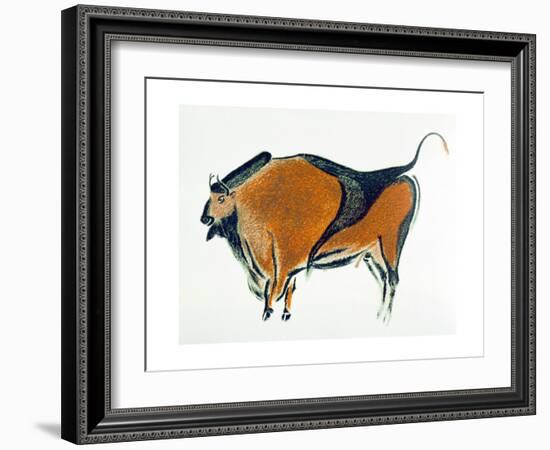 Bison, Copy of a Palaeolithic Cave Painting at Altamira, Northern Spain, 1913-null-Framed Giclee Print