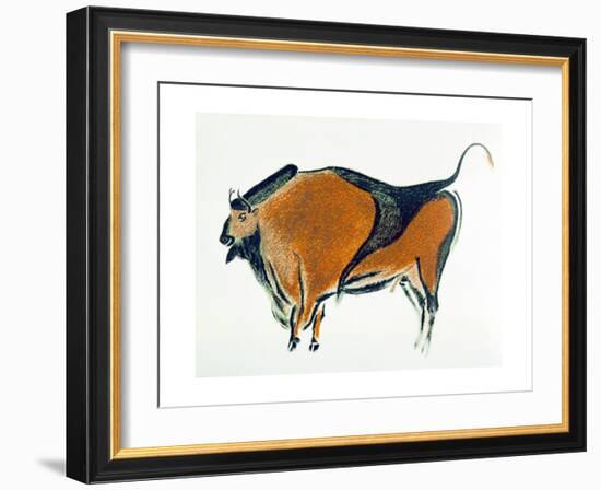 Bison, Copy of a Palaeolithic Cave Painting at Altamira, Northern Spain, 1913-null-Framed Giclee Print