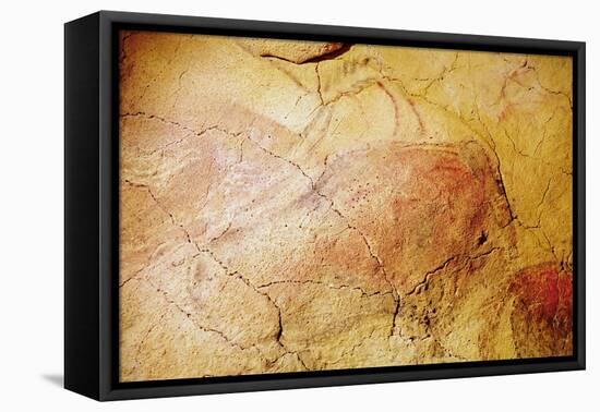 Bison, from the Caves at Altamira, C.15000 BC (Cave Painting)-Prehistoric Prehistoric-Framed Premier Image Canvas