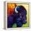 Bison Head III-Marion Rose-Framed Premier Image Canvas