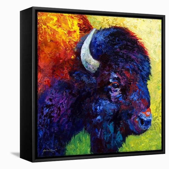 Bison Head III-Marion Rose-Framed Premier Image Canvas