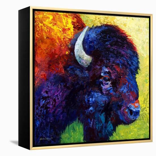 Bison Head III-Marion Rose-Framed Premier Image Canvas