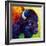 Bison Head III-Marion Rose-Framed Premium Giclee Print