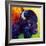 Bison Head III-Marion Rose-Framed Giclee Print