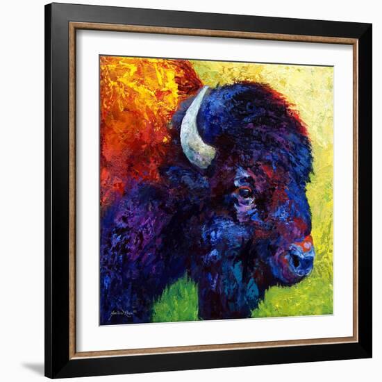 Bison Head III-Marion Rose-Framed Giclee Print