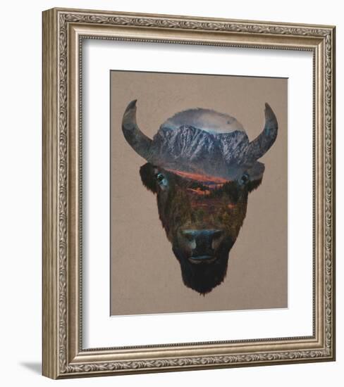 Bison Peak-Davies Babies-Framed Art Print