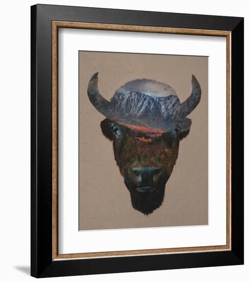 Bison Peak-Davies Babies-Framed Art Print